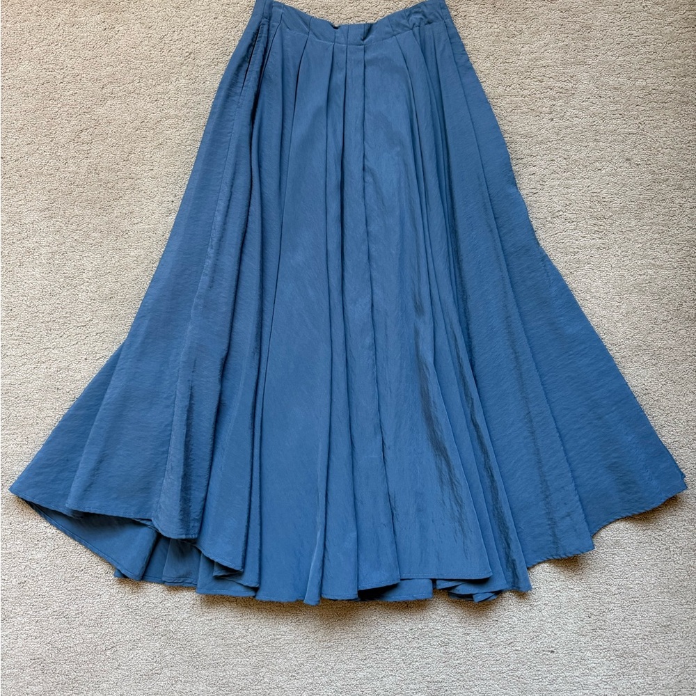 Deveaux Pleated A-Line Skirt